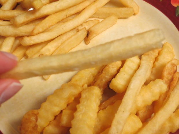 A closeup of the regular Burger King fries